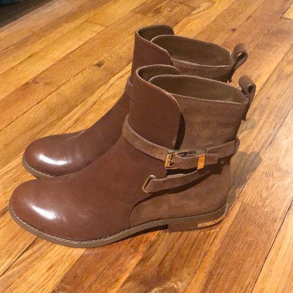 Leather and Suede Michael Kors Booties - Picture 3 of 5